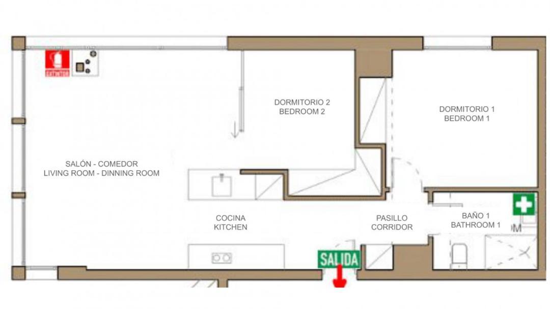 2 Bedrooms 1 Bathroom Furnished - Justicia - Incredible Views - Mintystay Apartamento